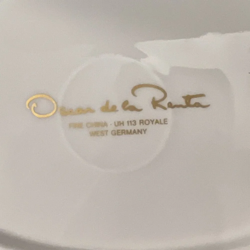 VTG Oscar de la Renta Royale Fine China Salad Dessert Plate West Germany